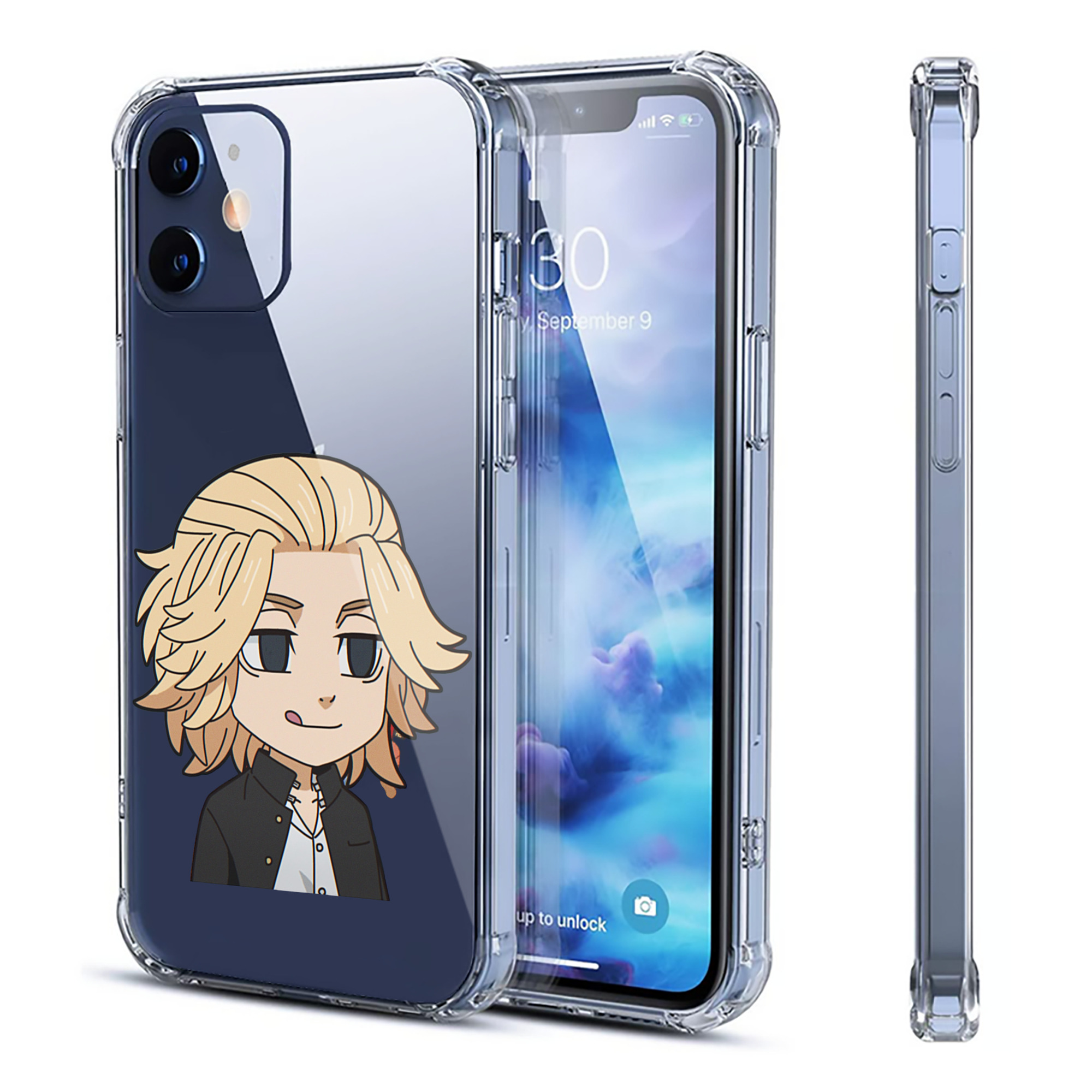 （画像用） 東京リベンジャーズ Tokyo Revengers 【iPhone 12シリーズ対応】透明スマホケース（クリアソフトケース）